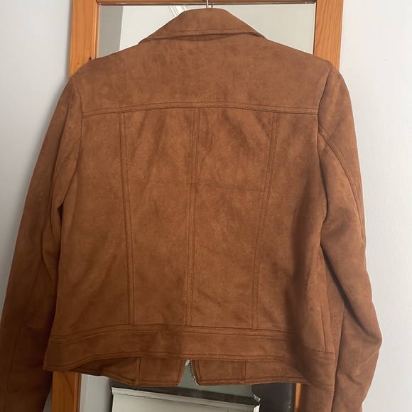 Philosophy faux suede moto biker jacket size small - Picture 3 of 4